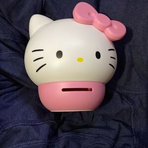 A pink hello kitty speaker